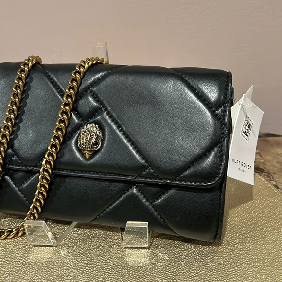 Kurt Geiger London Kensington Quilted Leather Chain Wallet - Picture 3 of 13